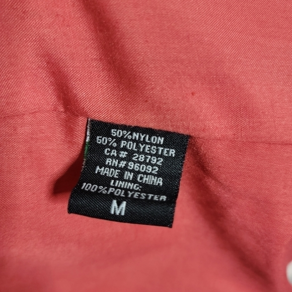 Willi Smith Medium Cream Ruffle Blazer Jacket with Orange Lining - Picture 12 of 14